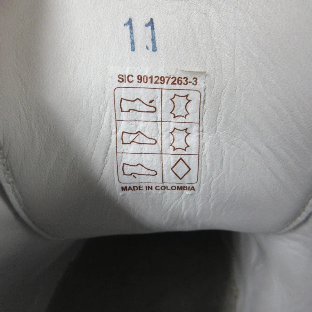 BECKETT SIMONON Geller White Leather Gum Sole Sneakers Mens‎ 11 Minimalist Shoes